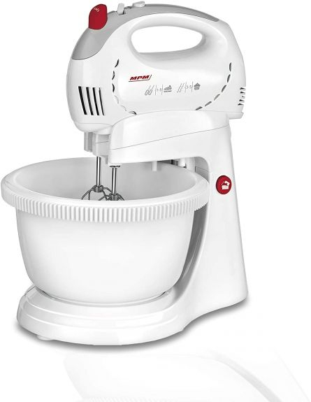 Mixer cu bol MPM MMR-17Z, rotativ, 300W, 2.4l, 5 trepte de viteza, functie TURBO, alb [2]