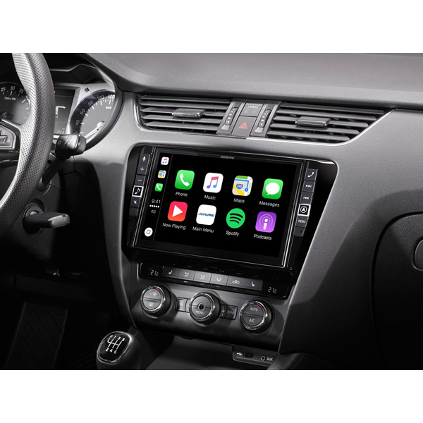 Multimedia dedicata pentru Skoda Octavia3, Alpine X902D-OC3, 4x50W, FM, USB, GPS, Bluetooth, IPod/IPhone, display de 9" [4]
