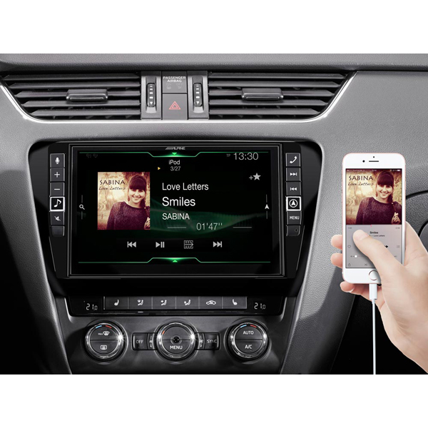Multimedia dedicata pentru Skoda Octavia3, Alpine X902D-OC3, 4x50W, FM, USB, GPS, Bluetooth, IPod/IPhone, display de 9" [5]