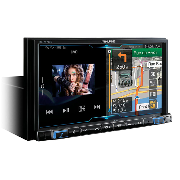 Multimedia player Alpine INE-W710D, 4x50W, DVD, CD, FM, USB, Aux, Bluetooth, GPS, IPhone/IPod, Android [2]