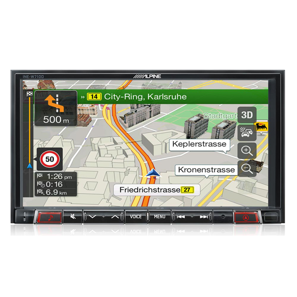 Multimedia player Alpine INE-W710D, 4x50W, DVD, CD, FM, USB, Aux, Bluetooth, GPS, IPhone/IPod, Android [5]