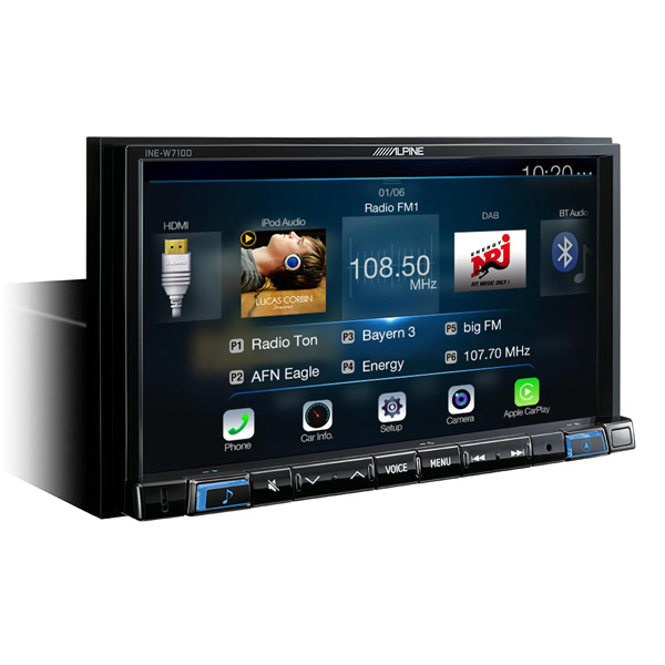 Multimedia player Alpine INE-W710D, 4x50W, DVD, CD, FM, USB, Aux, Bluetooth, GPS, IPhone/IPod, Android [4]