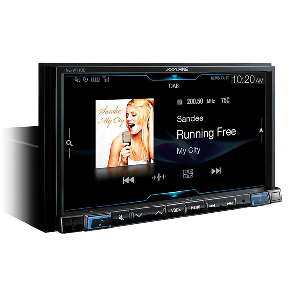 Multimedia player Alpine INE-W710D, 4x50W, DVD, CD, FM, USB, Aux, Bluetooth, GPS, IPhone/IPod, Android [9]