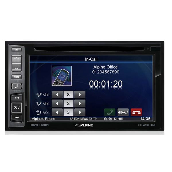Multimedia player Alpine INE-W990HDMI, 4x50W, DVD, CD, FM, USB, Aux, Bluetooth, HDMI, IPod/IPhone, Nokia [3]