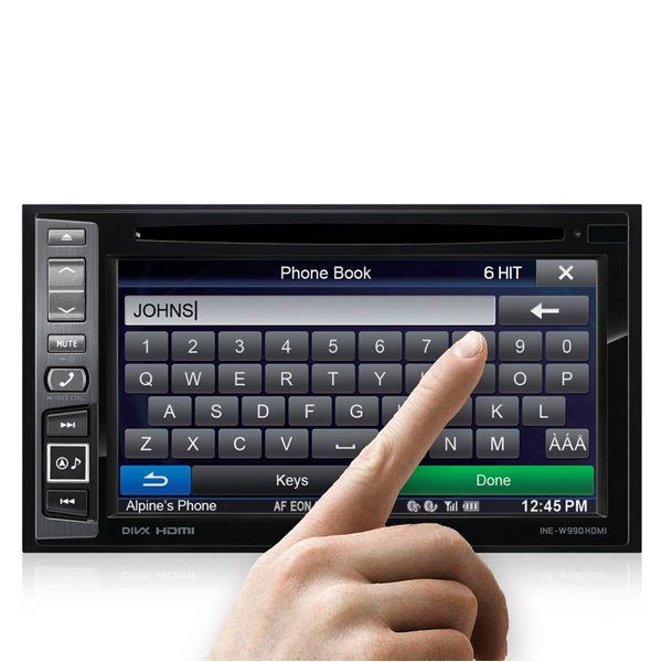 Multimedia player Alpine INE-W990HDMI, 4x50W, DVD, CD, FM, USB, Aux, Bluetooth, HDMI, IPod/IPhone, Nokia [6]
