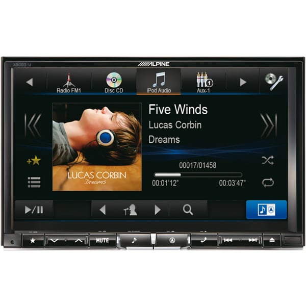 Multimedia player auto Alpine X800D-U, 4X50W, DVD, CD, FM, USB, Aux, Bluetooth, Navigatie [1]