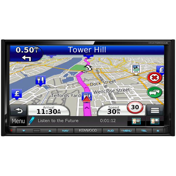 Multimedia player auto Kenwood DNX-7250DAB, 2DIN, USB, AUX, SD, Bluetooth, iPod/iPhone, 4x50W RMS, Touchscreen, ecran 7 inch" [2]