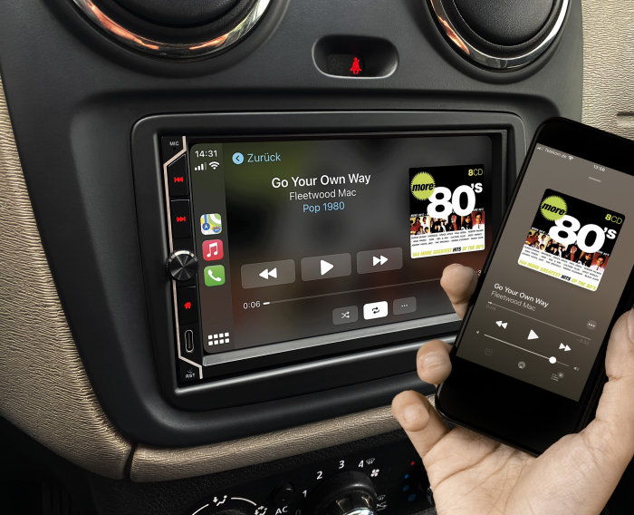 Multimedia player auto ESX VMX700DAB, 2DIN, 4 x 80W, Tuner AM/FM, DAB+, Bluetooth 5.0, Wi-Fi, Apple CarPlay si Android Auto wireless [5]