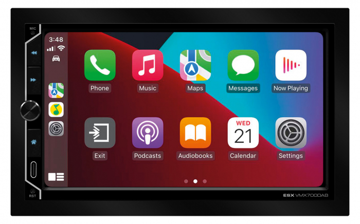 Multimedia player auto ESX VMX700DAB, 2DIN, 4 x 80W, Tuner AM/FM, DAB+, Bluetooth 5.0, Wi-Fi, Apple CarPlay si Android Auto wireless [2]