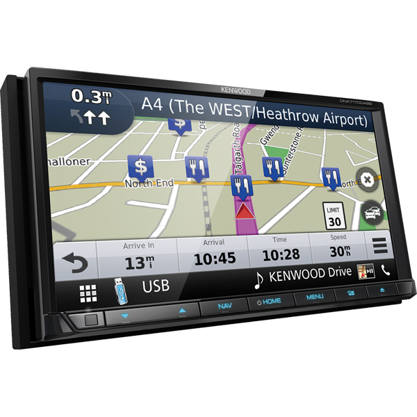 Multimedia player Kenwood DNX-7170DABS, 4x50W, DVD, CD, FM, USB, SD card, Bluetooth, IPod/IPhone, Android, ecran 7" [2]