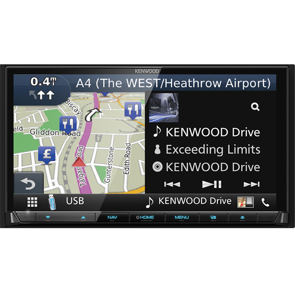 Multimedia player Kenwood DNX-8170DABS, 4x50W, DVD, CD, FM, USB, SD card, Bluetooth, IPod/IPhone, Android, GPS, ecran 7" [6]