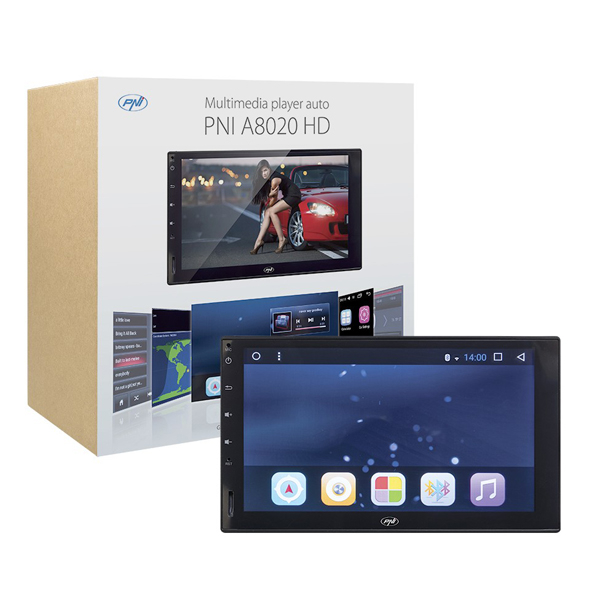 Multimedia player PNI A8020 HD, 4x45W, DVD, FM, USB, SD card, Aux, Bluetooth, ecran LCD [4]
