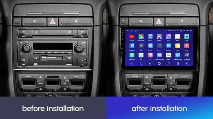 Navigatie auto Teyes CC2 PLUS, AUDI S4 B7 2004-2009, 4G, Wi-Fi, 4+64GB, 9" QLED, Octa-Core 1.8Ghz, Android, Bluetooth 5.1, DSP [2]