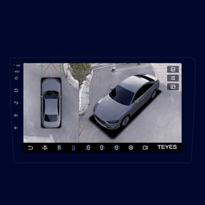 Navigatie auto Teyes CC3 360°, AUDI A3 8P 2003-2013, 4G, Wi-Fi, 6+128GB, 9" QLED, Octa-Core 1.8Ghz, Android, Bluetooth 5.1, DSP [4]