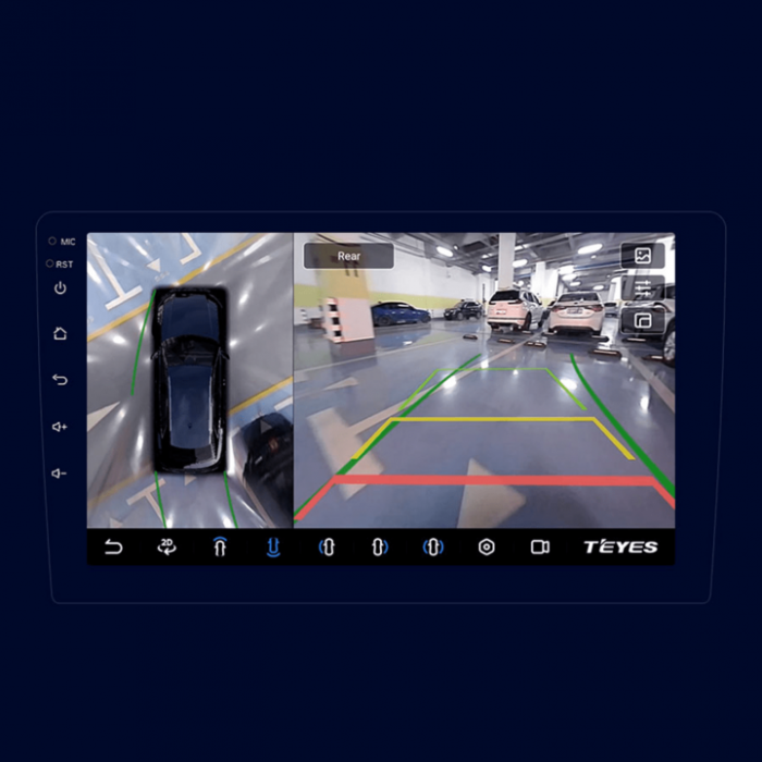 Navigatie auto Teyes CC3 360°, AUDI A3 8P 2003-2013, 4G, Wi-Fi, 6+128GB, 9" QLED, Octa-Core 1.8Ghz, Android, Bluetooth 5.1, DSP [3]