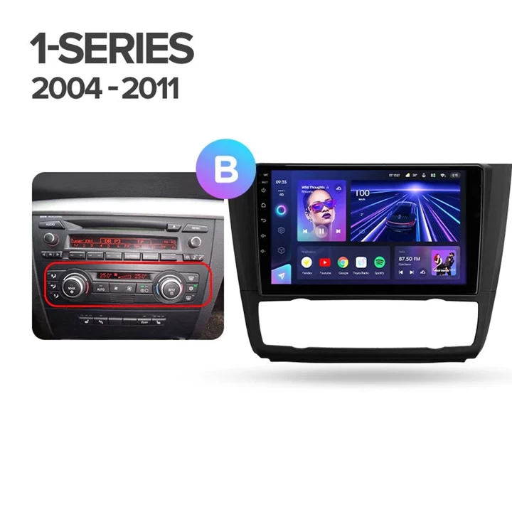 Navigatie auto Teyes X1, BMW SERIA 1 E81 2004-2011, 4G, Wi-Fi, 2+32GB, 9" IPS, Octa-Core 1.6Ghz, Android, Bluetooth 5.1, DSP [1]