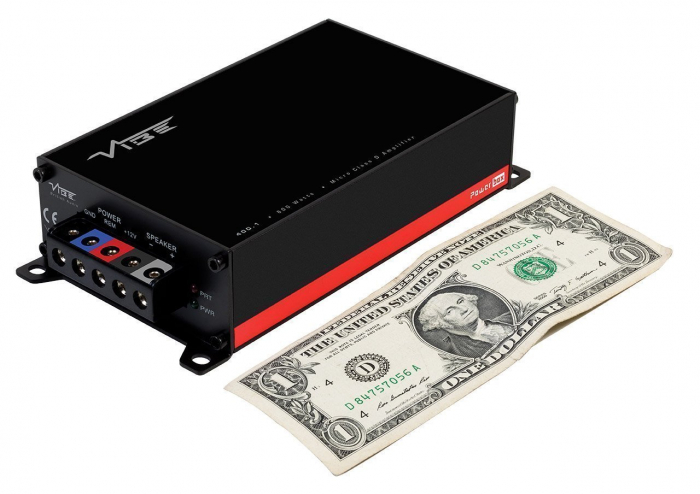 Pachet bass auto ESX Quantum QXB6, 250W RMS + Amplificator auto Vibe Power Box 400.1M-V7, Mono, 400W RMS + Kit cablu amplificator [4]