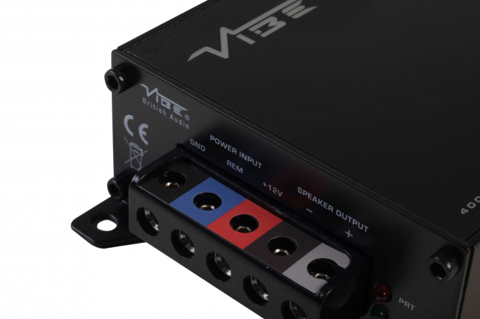 Pachet bass auto ESX Quantum QXB6, 250W RMS + Amplificator auto Vibe Power Box 400.1M-V7, Mono, 400W RMS + Kit cablu amplificator [5]