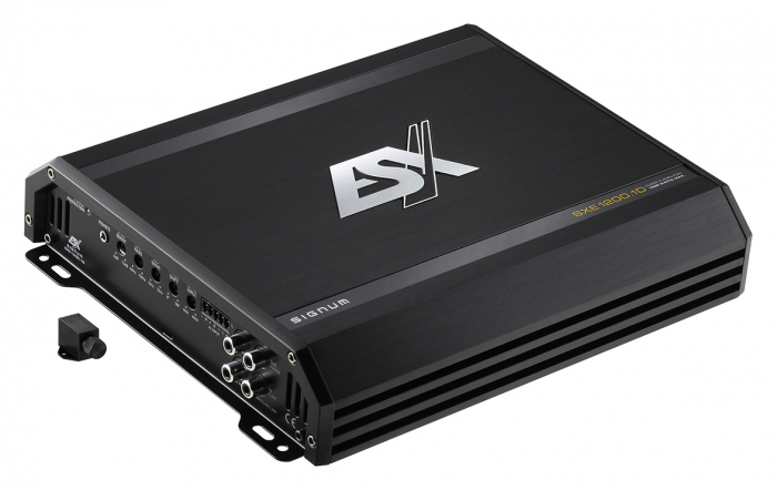 Pachet bass auto ESX Quantum QXB10, 600W RMS + Amplificator auto ESX Signum SXE1200.1D, Mono, 600W RMS + Kit cablu amplificator [5]