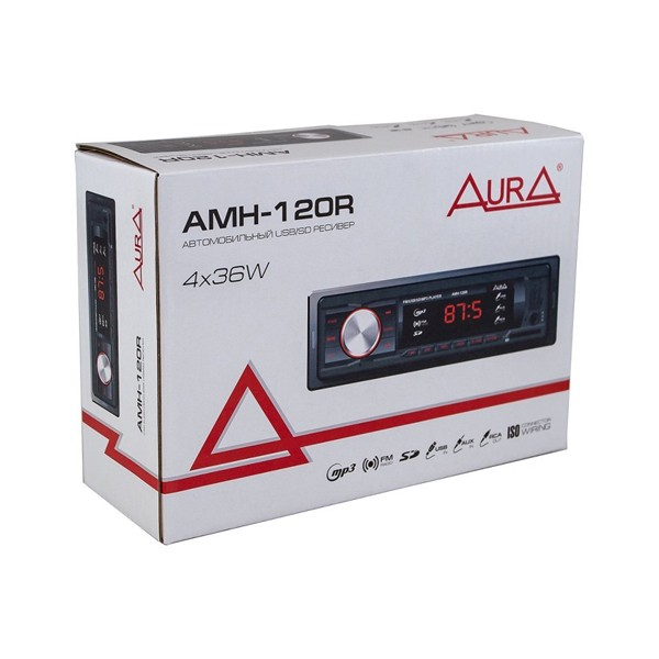 Pachet player auto Aura AMH-120R, 4x36W, FM, USB, Aux, slot card SD + boxe auto coaxiale Aura STORM 8, 81W RMS, 20 cm, 1 cale, set 2 difuzoare [7]