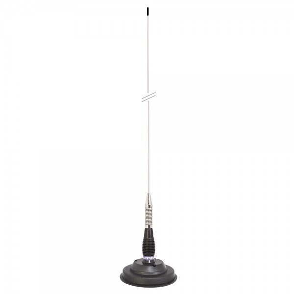 Pachet statie radio auto CB President BARRY II ASC AM/FM, Roger Beep, NB, ANL, Port USB, VOX, 12V/24V + Antena CB PNI ML100 lungime 100cm + Baza magnetica [14]