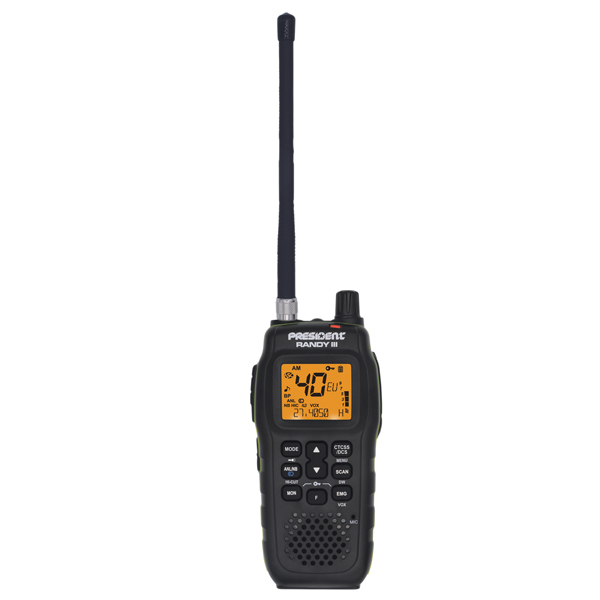 Pachet statie radio auto CB President RANDY III Mobile + Antena CB PNI LED 2000 cu filet SO-239, lungime 90 cm [2]