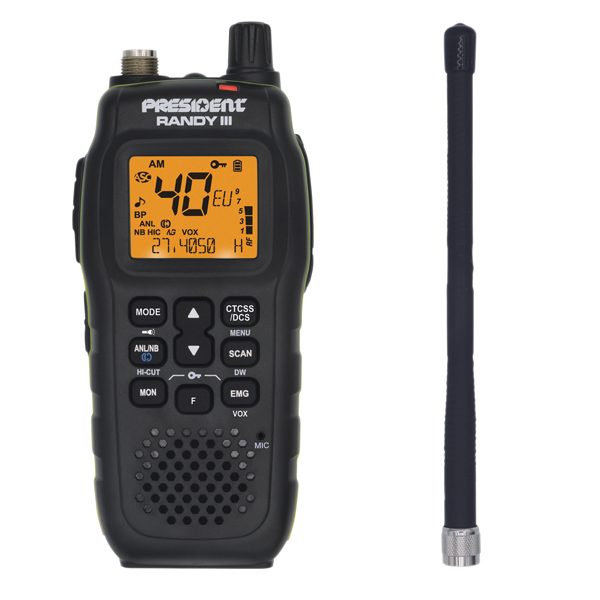 Pachet statie radio auto CB President RANDY III Mobile + Antena CB PNI ML100 lungime 100cm + Baza magnetica [4]
