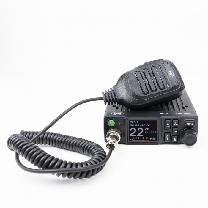 Pachet statie radio CB PNI ESCORT HP 8024, 12/24V  + Antena CB PNI Extra 40, lungime 44 cm + Baza magnetica [2]