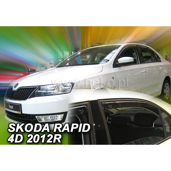 Paravant auto Heko pentru Skoda Rapid din 2012 - set 4 buc fata si spate [2]