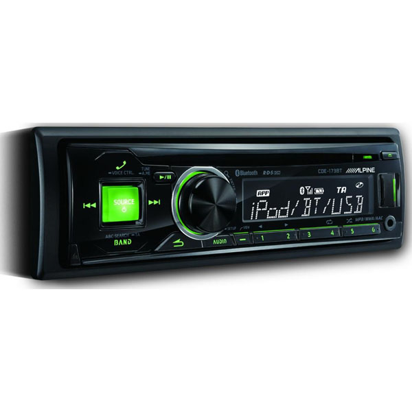 Player auto Alpine CDE-173BT, 4x50W, CD, FM, USB, AUX, Bluetooth, IPod/IPhone [1]