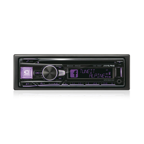 Player auto Alpine CDE-195BT, 4x50W, CD, FM, USB, Aux, Bluetooth, IPod/IPhone, Android [4]