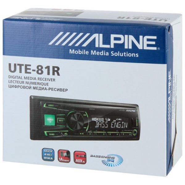 Player auto Alpine UTE-81R, 4x50W, FM, USB, Aux [2]