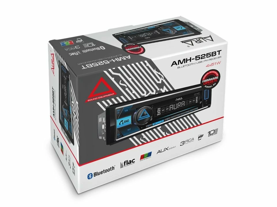 Player auto Aura AMH 525BT, 4x51W, FM, USB, Aux, Bluetooth [3]