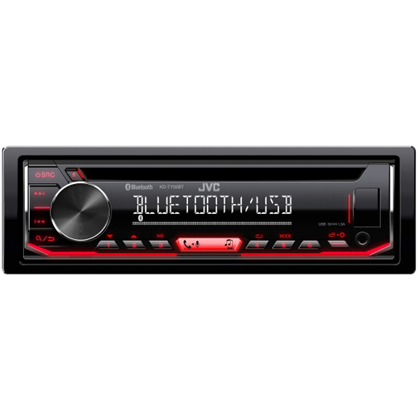 Player auto JVC KDT702BT, 4x50W, CD, FM, USB, Aux, Bluetooth, Android [2]