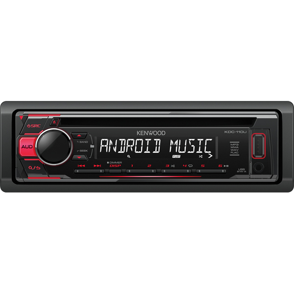 Player auto Kenwood KDC-110UR, 4x50W, CD, FM, USB, Aux, IPhone/IPod, Android [2]