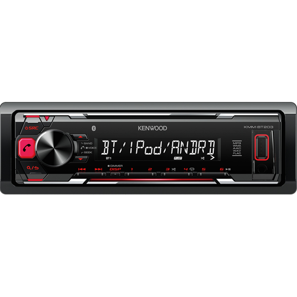 Player auto Kenwood KMM-BT203, 4x50W, FM, USB, Aux, Bluetooth, IPhone/IPod, Android [3]