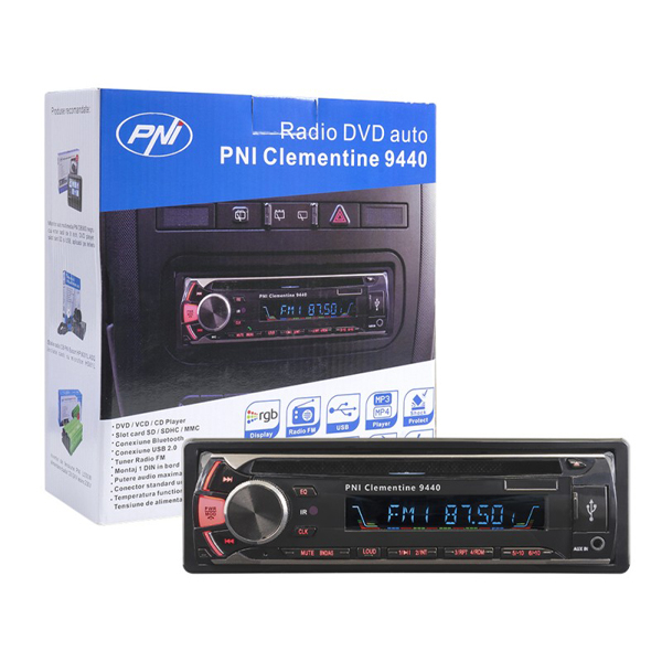 Player auto PNI Clementine 9440, 4x45W, DVD, CD, FM, SD card, USB, Aux, Bluetooth, iesire video [6]