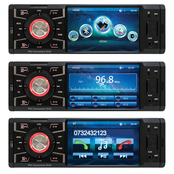 Player auto PNI Clementine 9545, 4x50W, FM, USB, Aux, card SD, Bluetooth, display 4 inch, Android, IPod/IPhone [7]
