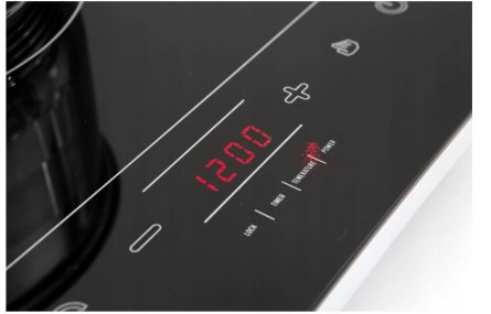 Plita cu inductie MPM MKE-06, 1800W, temporizator 0 - 180 min, reglarea temperaturii 60° C - 240° C, panou tactil, afisaj LED, avertizare sonora, negru [7]