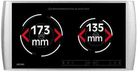 Plita cu inductie MPM MKE-11, 2900W, 2 zone de incalzire independente, temporizator 0 - 180 min, reglarea temperaturii 60 Â° C - 240 Â° C, afisaj LED, avertizare sonora, negru/gri [4]
