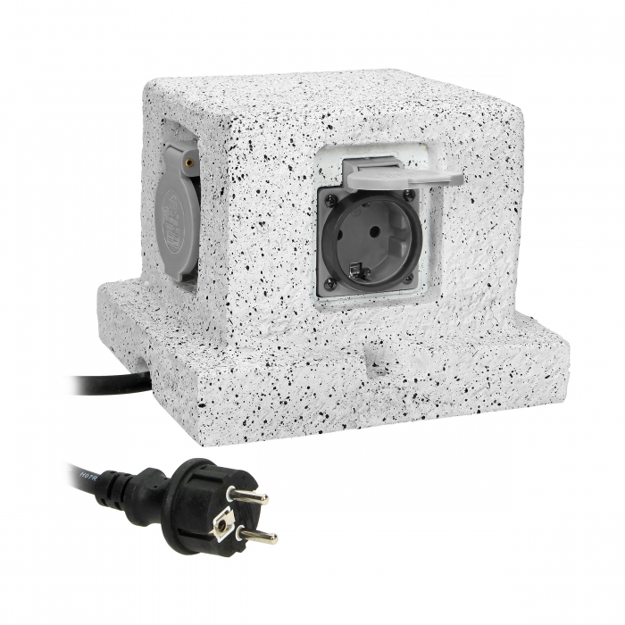 Prelungitor de gradina ORNO OR-AE-13186(GS), 4 prize 2P+E schuko, cablu H07RN-F 3x1.5mm², 3m [3]