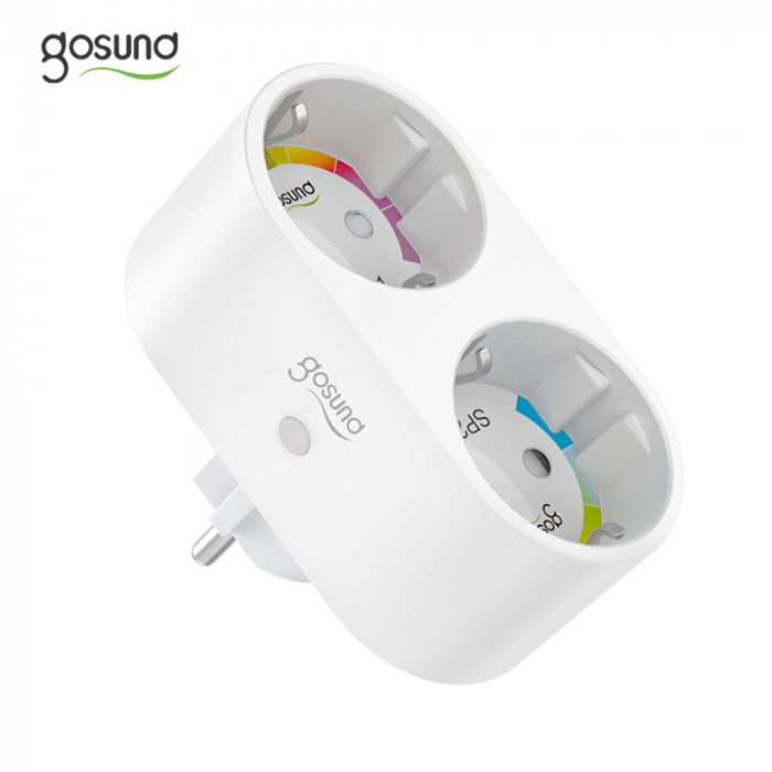 Priza inteligenta Gosund SP211, Wi-Fi, 16A, monitorizare consum, protectie copii, timer, smartLife, Tuya, alb [2]