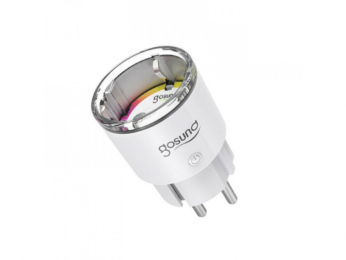 Priza inteligenta Gosund EP2, Wi-Fi, 10A, 2500W, monitorizare consum energie, Smart Life, Tuya, alb [2]