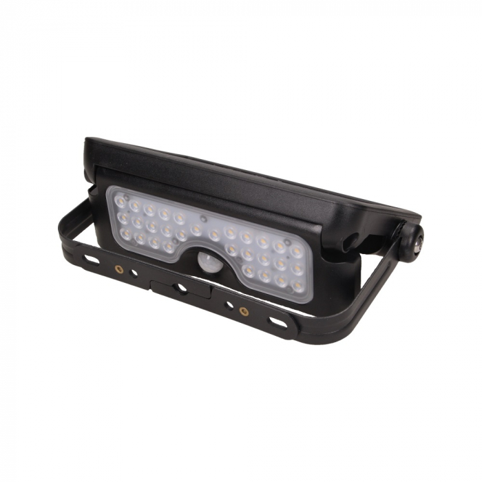 Proiector ADVITI LUX AD-SL-6108BLR4, incarcare solara, 3000mAh, 5W, LED SMD, senzor de miscare 120°, 500lm, IP65, 4000K, negru [3]