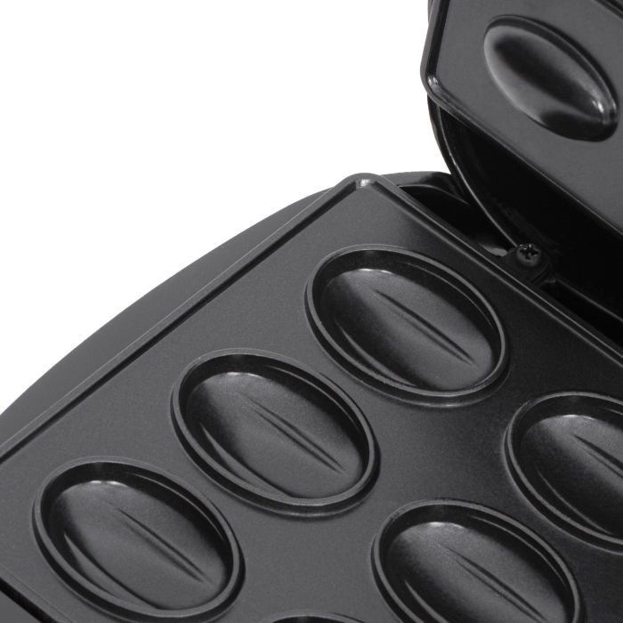 RESIGILAT Aparat pentru copt forme coji de nuci, 12 forme, 1200W, Negru, indicator luminos, Placi Neaderente, Adler AD3071 [4]