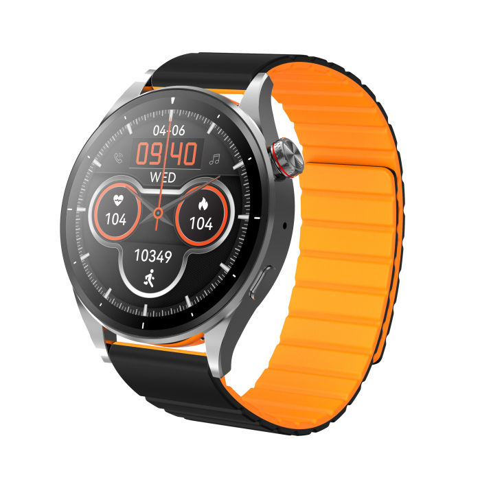RESIGILAT Ceas Smartwatch Maxcom FW66 Iron R, ecran 1.43” AMOLED, rezolutie 466×466, 300 mAh, Apeluri, Notificari, Incarcare Rapida, Rezistent apa si praf, Ideal Pentru Monitorizarea Sanatatii, peste [7]