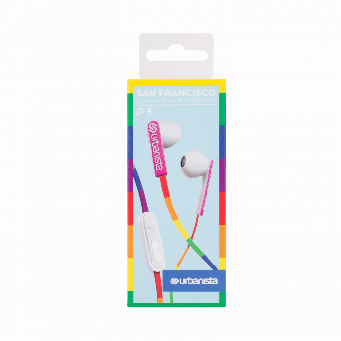 RESIGILAT Casti audio In-Ear Urbanista San Francisco, microfon, cablu 1.2 m, multicolor [2]