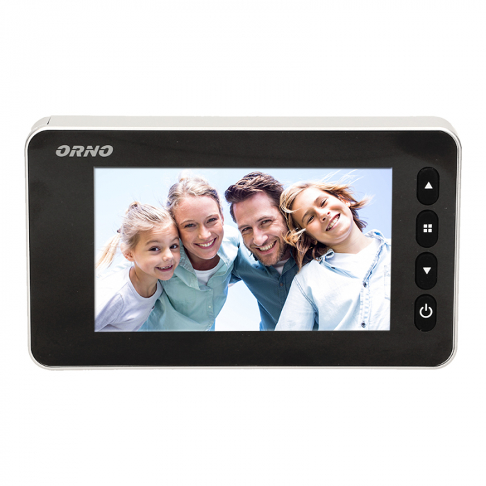 RESIGILAT Vizor electronic ORNO OR-WIZ-1106, LCD 4.3'', senzor de miscare, sonerie, functie de inregistrare, cititor de carduri SD, memorie, iluminare nocturna, negru/argintiu [3]