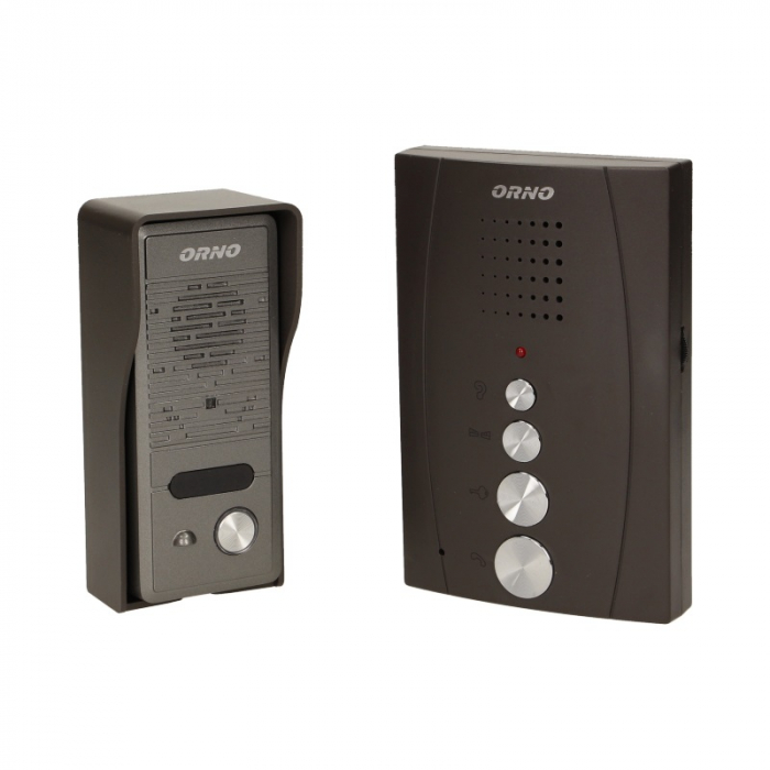 RESIGILAT Interfon pentru o familie ELUVIO ORNO OR-DOM-RE-914/B, control automat al portilor, ultra-slim, negru [1]