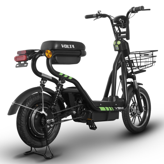 Scuter Electric Fara Permis Volta VSM, 220W, 25km/h, Autonomie Maxima 55km, Cu Pedale, Negru [9]